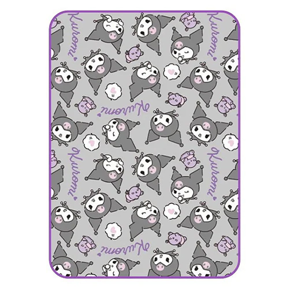 Sanrio Characters Kuromi Face Pattern 55" Soft Throw Blanket