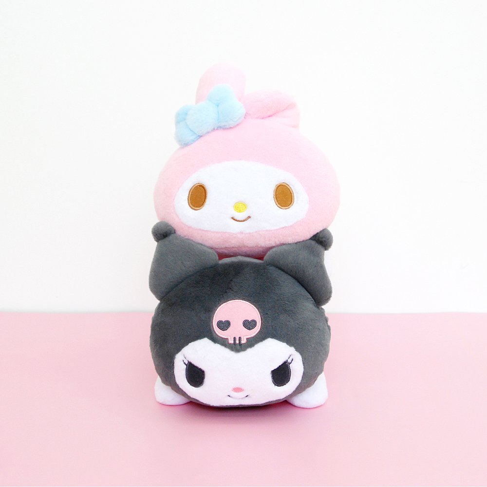 Sanrio My Melody Kuromi Lying Soft Stuffed Animal Plush Toy Cushion / Hello Discount Store